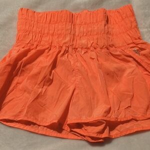 Free People Orange Active Shorts